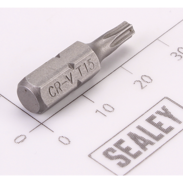Sealey Trx-Star Bit 'Security' T15H x 25mmL (6mm Shank)