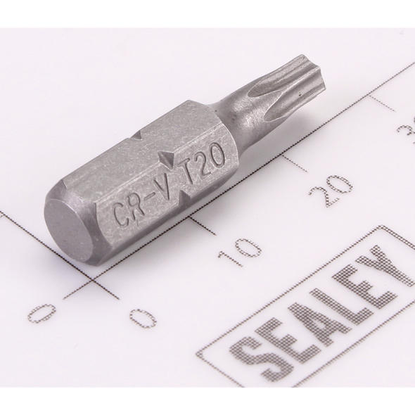 Sealey Trx-Star Bit 'Security' T20H x 25mmL (6mm Shank)