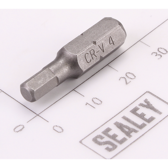 Sealey Hex Bit H4 x 25mmL (6mm Shank)