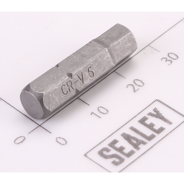 Sealey Hex Bit 'Security' H6 x 25mmL (6mm Shank)