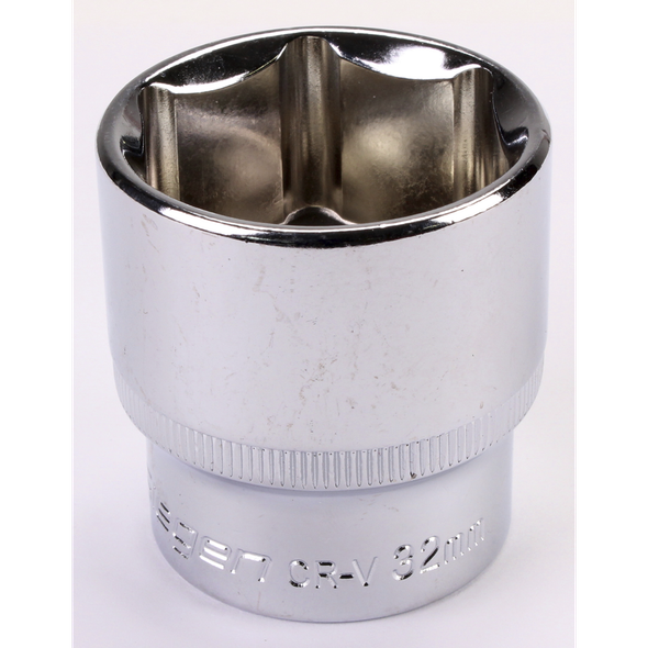 Sealey 1/2"Dr Socket 32mm (Mirror Finish)
