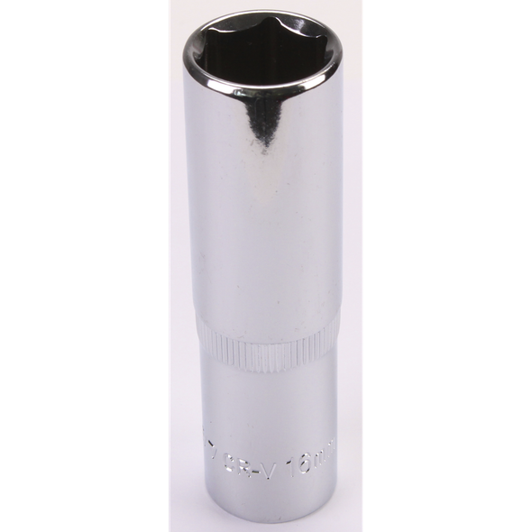 Sealey 1/2"Dr Deep Socket 16mm (Mirror Finish)