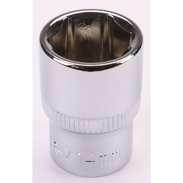 Sealey 3/8"Dr Socket 14mm (Mirror Finish)