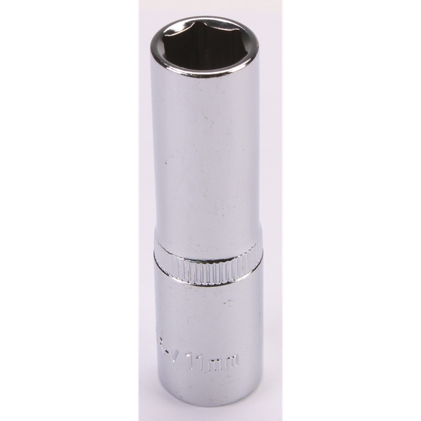 Sealey 3/8"Dr Deep Socket 11mm (Mirror Finish)