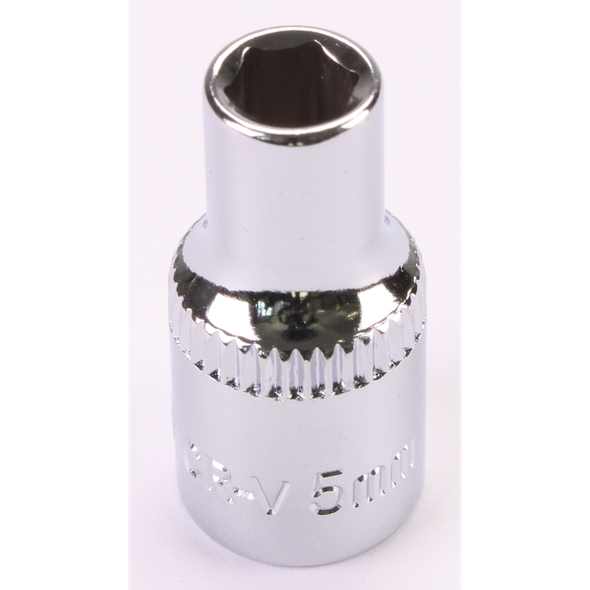 Sealey 1/4"Dr Socket 5mm (Mirror Finish)