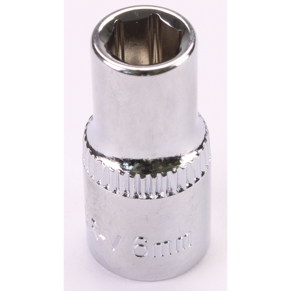 Sealey 1/4"Dr Socket 6mm (Mirror Finish)