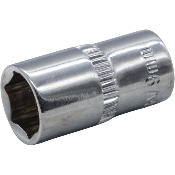 Sealey 1/4"Dr Socket 9mm (Mirror Finish)