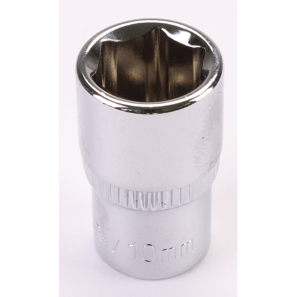 Sealey 1/4"Dr Socket 10mm (Mirror Finish)