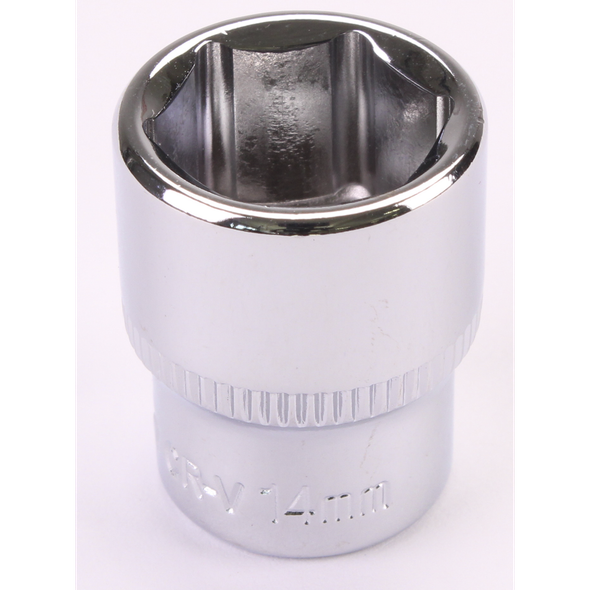 Sealey 1/4"Dr Socket 14mm (Mirror Finish)