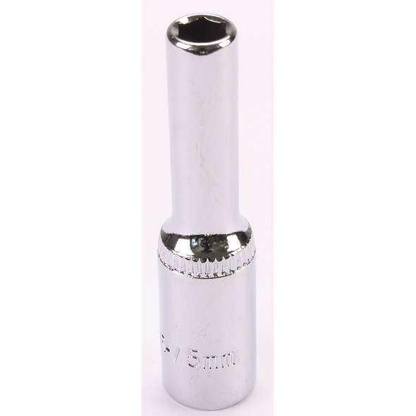 Sealey 1/4"Dr Deep Socket 5mm (Mirror Finish)