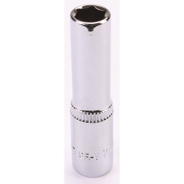 Sealey 1/4"Dr Deep Socket 7mm (Mirror Finish)