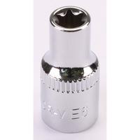 Sealey 1/4"Dr Trx-Star Socket (F) E6 (Mirror Finish)