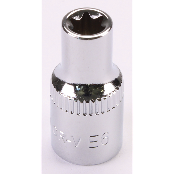 Sealey 1/4"Dr Trx-Star Socket (F) E6 (Mirror Finish)