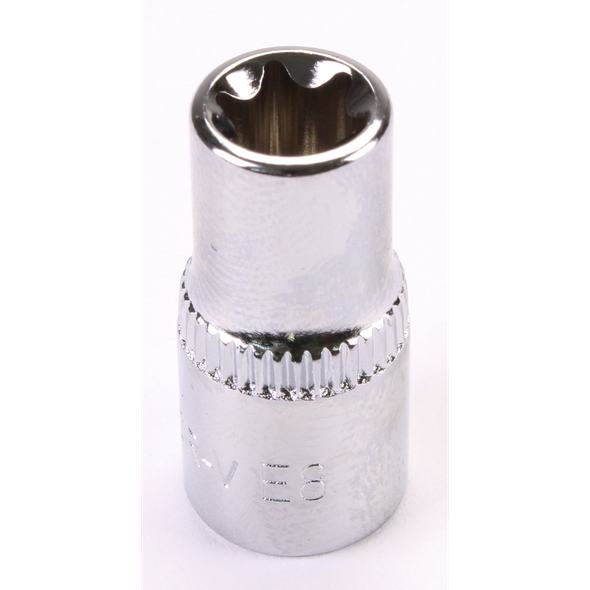 Sealey 1/4"Dr Trx-Star Socket (F) E8 (Mirror Finish)