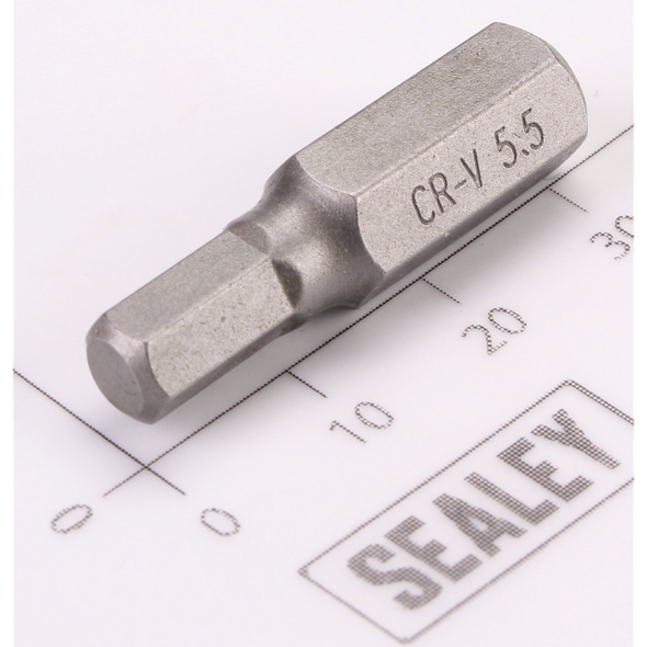 Sealey Hex Bit H5.5 x 30mmL (8mm Shank)