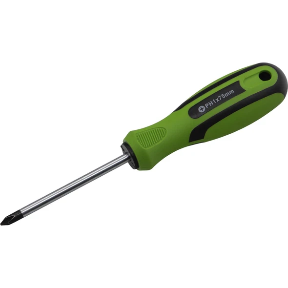 Sealey Phillips Screwdriver PH1 x 75mmL 'Green'