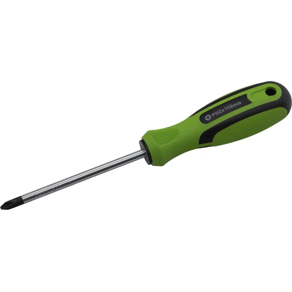 Sealey Phillips Screwdriver PH2 x 100mmL 'Green'