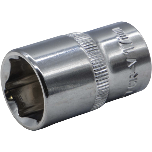 Sealey 1/2"Dr Socket 17mm (Mirror Finish)