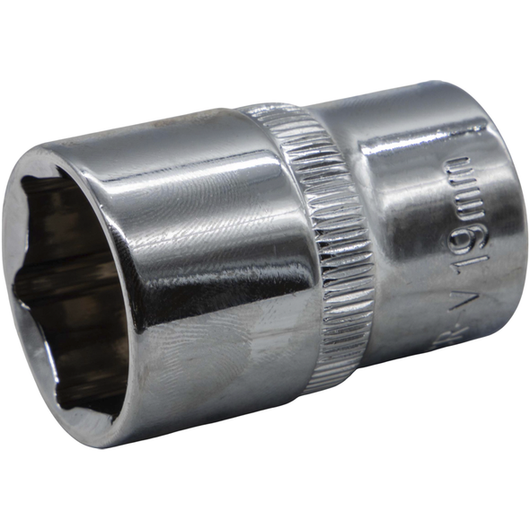 Sealey 1/2"Dr Socket 19mm (Mirror Finish)