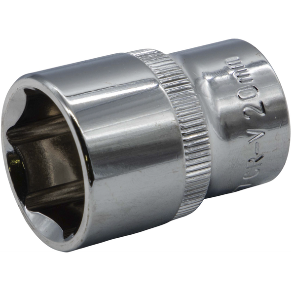 Sealey 1/2"Dr Socket 20mm (Mirror Finish)