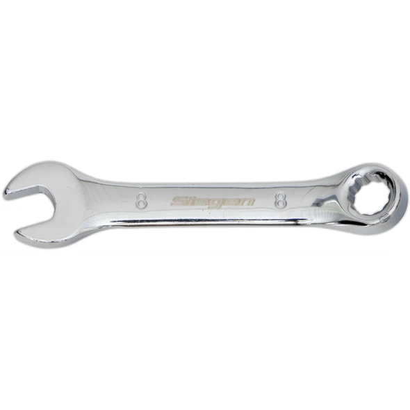 Sealey 12pt Open-End Stubby Ring Combination Wrench 8mm