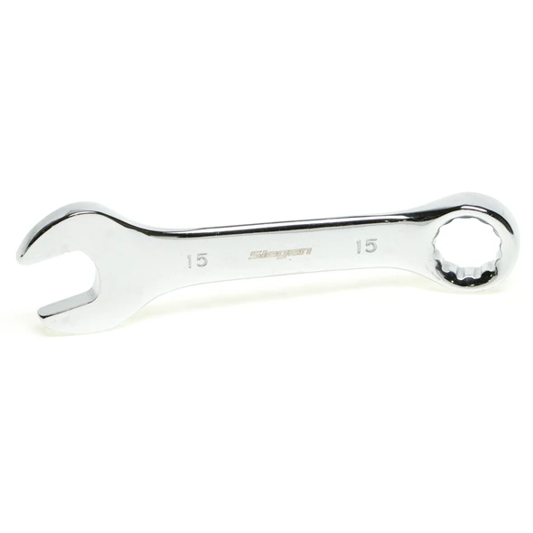 Sealey 12pt Open-End Stubby Ring Combination Wrench 15mm