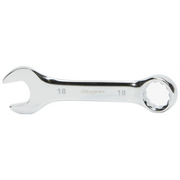 Sealey 12pt Open-End Stubby Ring Combination Wrench 18mm S01232.13