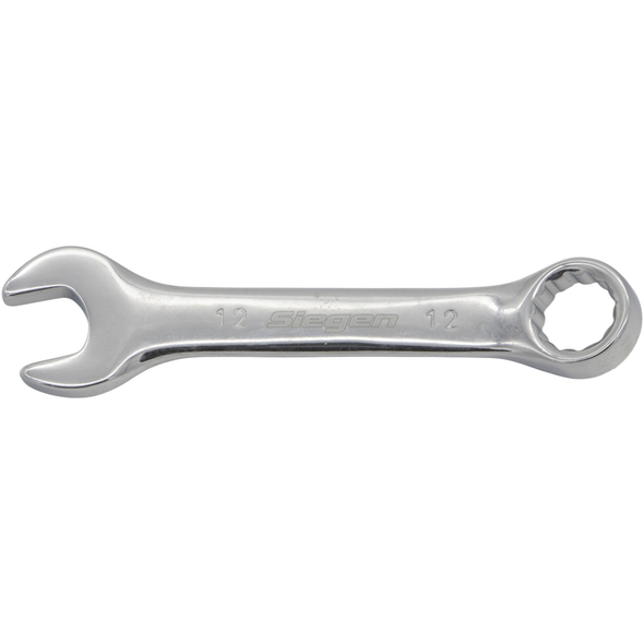 Sealey Stubby Combination Spanner 12mm (Mirror Finish) 12pt