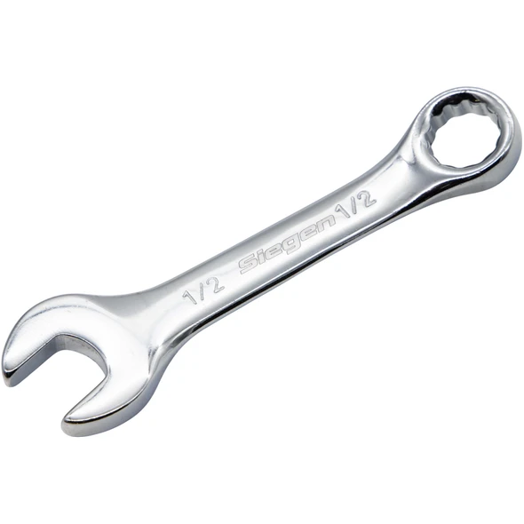 Sealey Stubby Combination Spanner 1/2" (Mirror Finish) 12pt