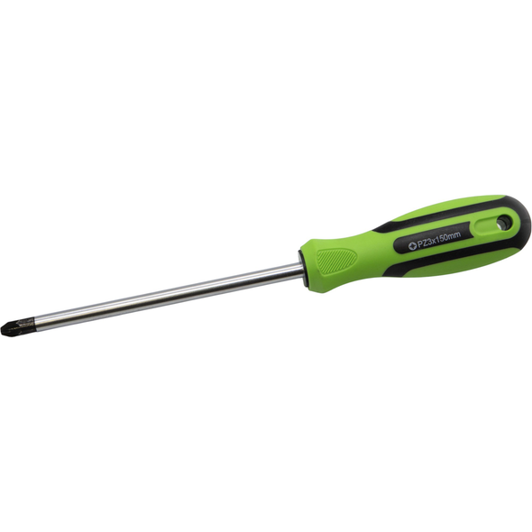 Sealey Pozi Screwdriver PZ3 x 150mml (Black/Green)
