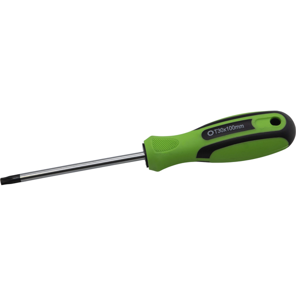 Sealey Trx-Star Screwdriver T30 x 100mml (Black/Green)