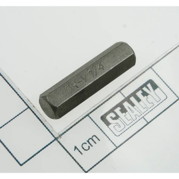 Sealey Hex bit 1/4" x 25mm short 1/4" drive