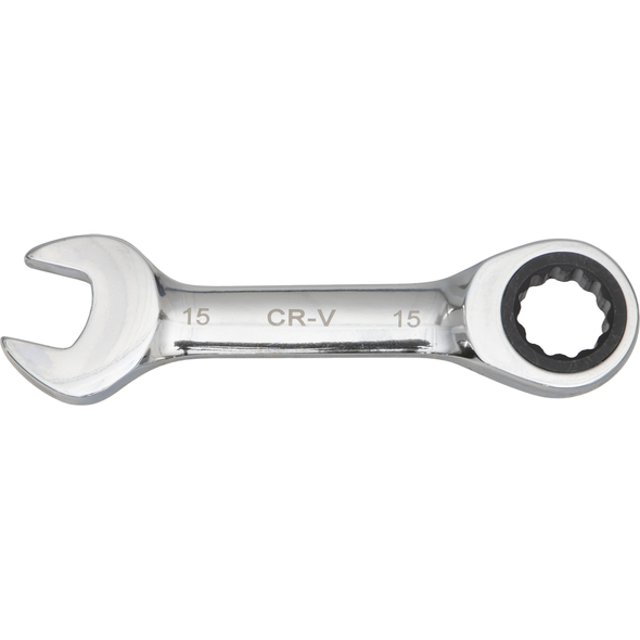 Sealey Stubby ratchet combination spanner 15mm