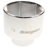 Sealey 1"sq dr socket 70mm (6pt) fully polished S0768.V4-13