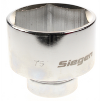 Sealey 1"sq dr socket 75mm (6pt) fully polished S0768.V4-15