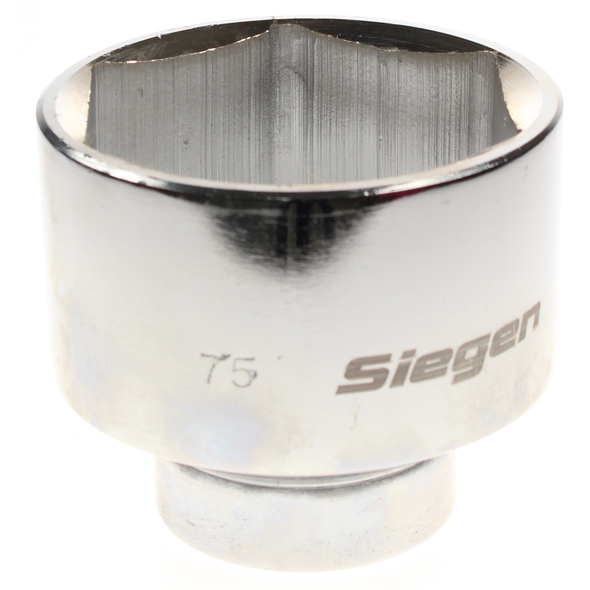 Sealey 1"sq dr socket 75mm (6pt) fully polished