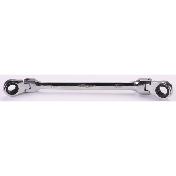 Sealey Flexi-Head Double Ring Spanner 8x9mm