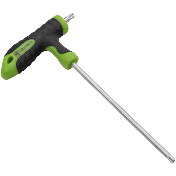 Sealey T-Handle Trx-Star Key T20x100 (Green/Black)