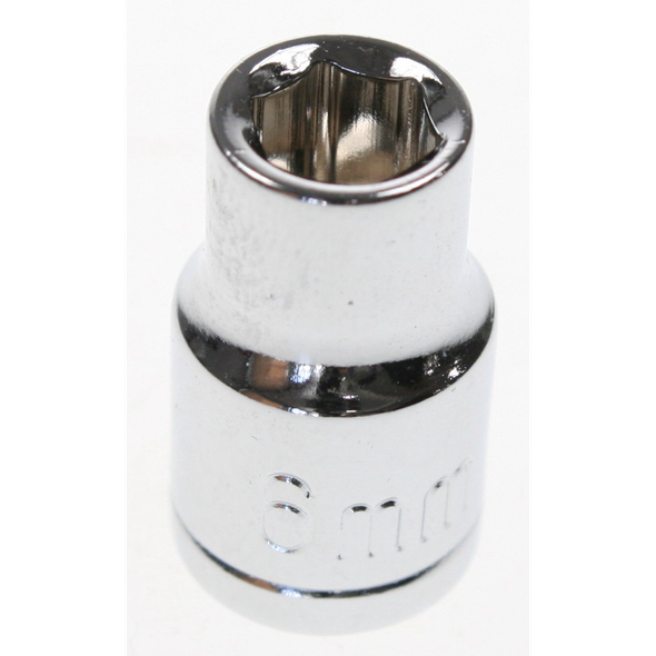 Sealey Socket 1/4"dr 6mm