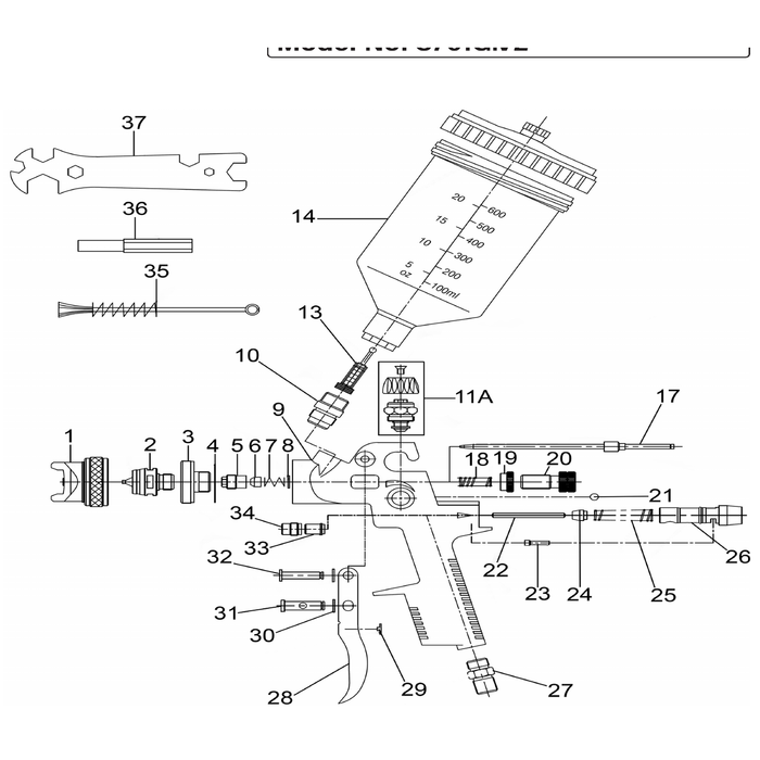 Sealey Fluid Adjustment Needle 1.4mm