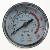 Sealey Gauge 200psi, 50mm od, rear fitting SA2FRV3.12