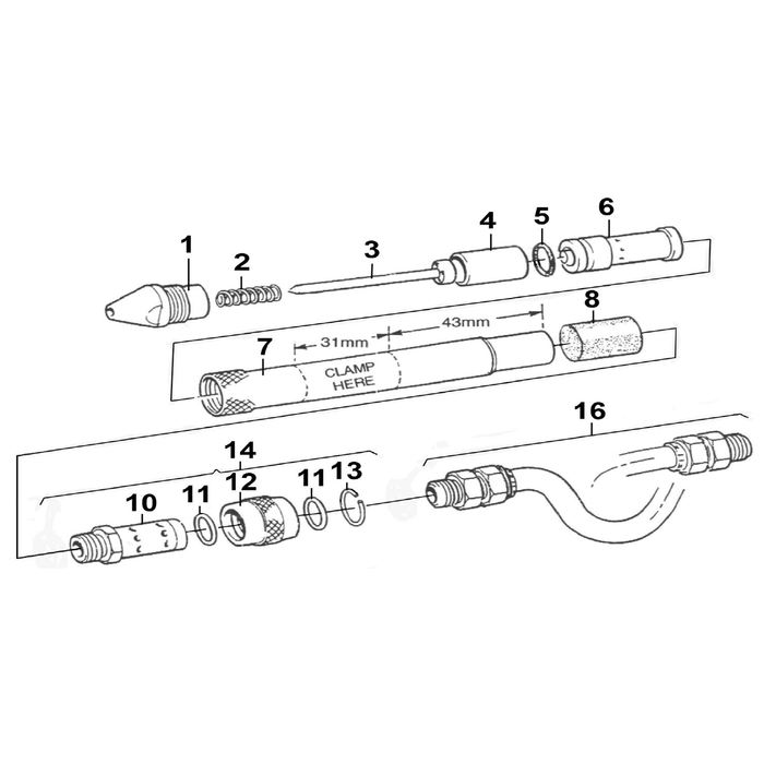 Sealey Cylinder/piston assy (so)