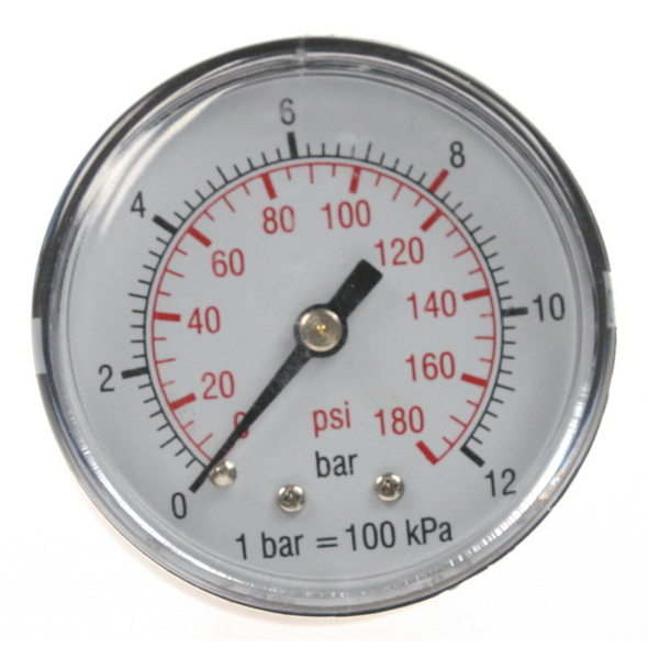 Sealey Pressure gauge d:50 180psi back fitting
