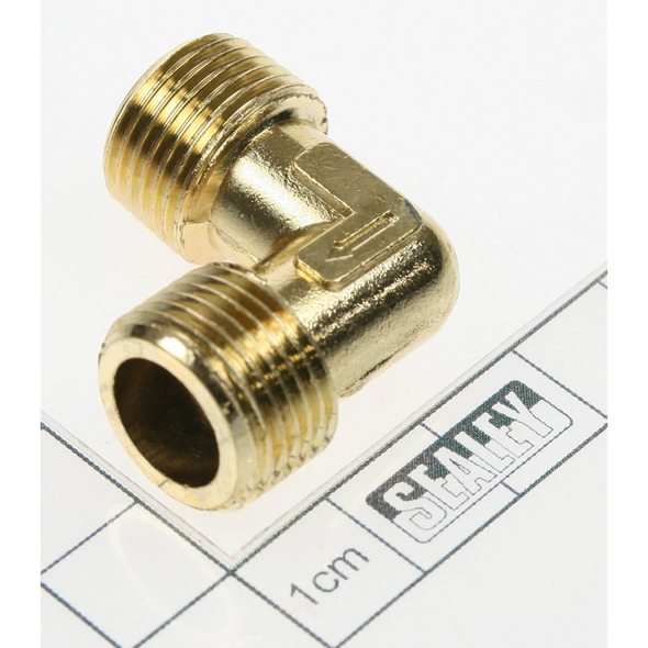 Sealey Elbow 1/4"bsp male- 1/4"bsp male
