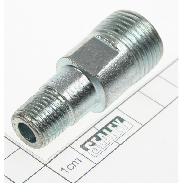 Sealey Adaptor 1/4"bsp male-1/2"bsp male l;50mm