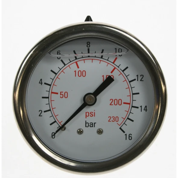 Sealey Gauge 230psi, 65mm od, rear mounting