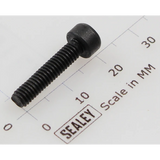 Sealey Socket head cap screw m4x18 black SCB418.SB