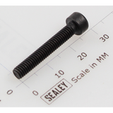 Sealey Socket head cap screw m4x25 black SCB425.SB