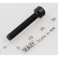 Sealey Socket head cap screw m4x25 black SCB425.SB