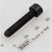 Sealey Socket head cap screw m5x25 black